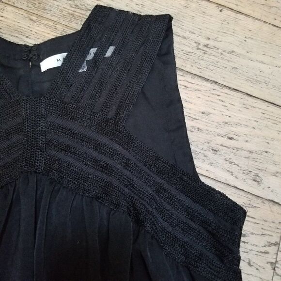 Max Studio Black Highneck Flowy Sleeveless Blouse - Picture 8 of 10